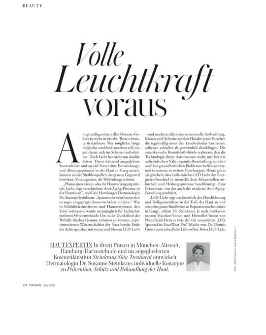 dr steinkraus presse lichttherapie madame