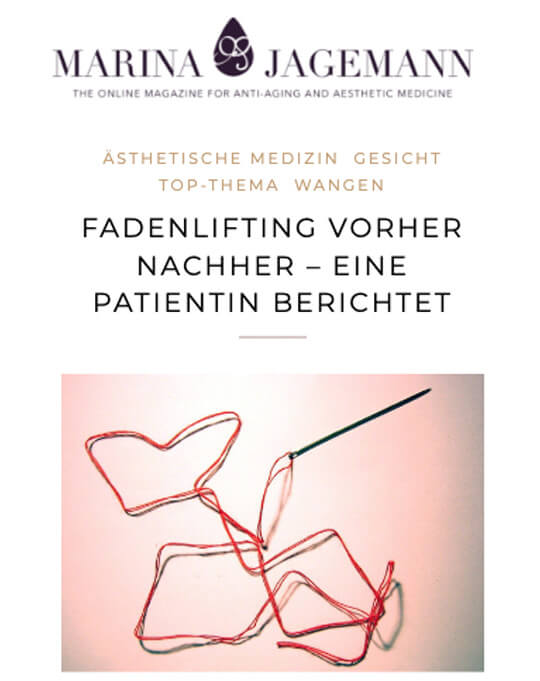 Dr. Steinkraus, Interview Fadenlifting, Marina Jagemann