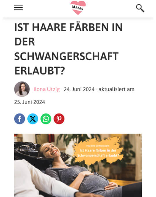 Dr. Susanne Steinkraus, Echte Mamas, Haare färben