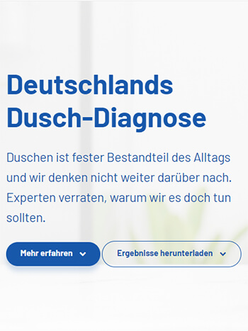 Artikel bei Duschmeister zur Duschdiagnose mit Dr. Steinkraus
