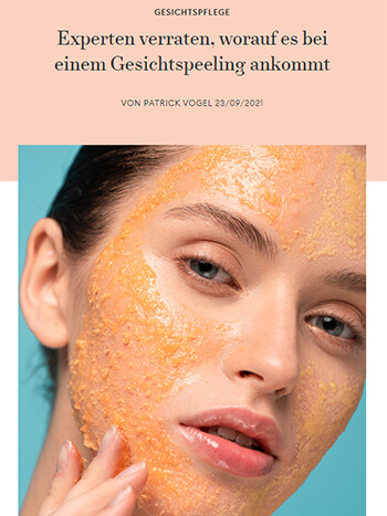 Gesichtspeeling Seduction Magazin